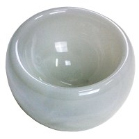 10" White Glass Bowl