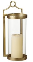 10" Gold Sconce With Glass Shade