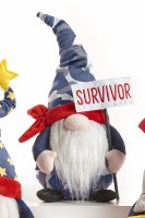 11" Blue and Red Camo Hat Survivor Hero Gnome