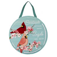"Cardinals Appear When Angels Are Near" Door Decoration