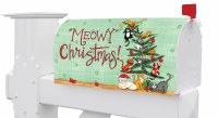 "Meowy Christmas" Christmas Cats Mailbox Cover