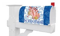 "Welcome" Conch Shell Mailbox Cover