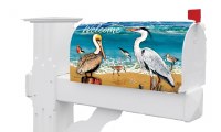 "Welcome" Shorebirds Mailbox Cover